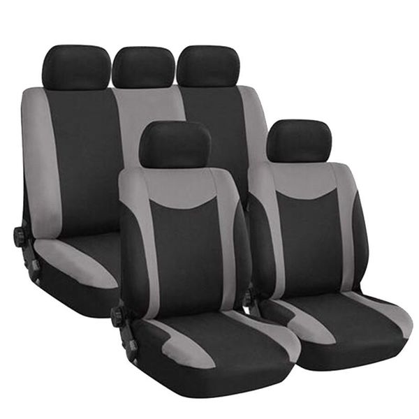 

9pcs car seat automobiles covers full set universal fit fashion interior accessories