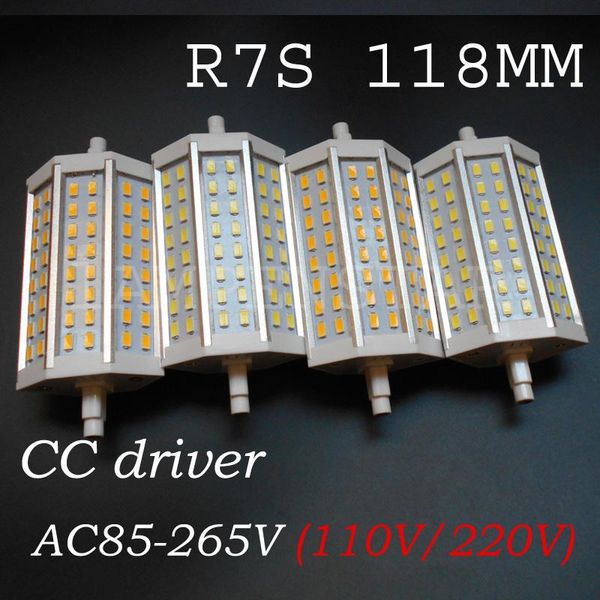 

bulbs 5pcs/lot r7s led 10w real power smd5730 118mm j118 bulb light halogen lamps floodlight 220v 110v