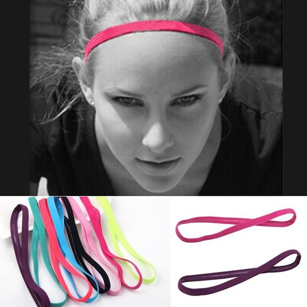 

1pcs head band wrap ponytail holder elastic solid color hair rope sal99 yoga bands