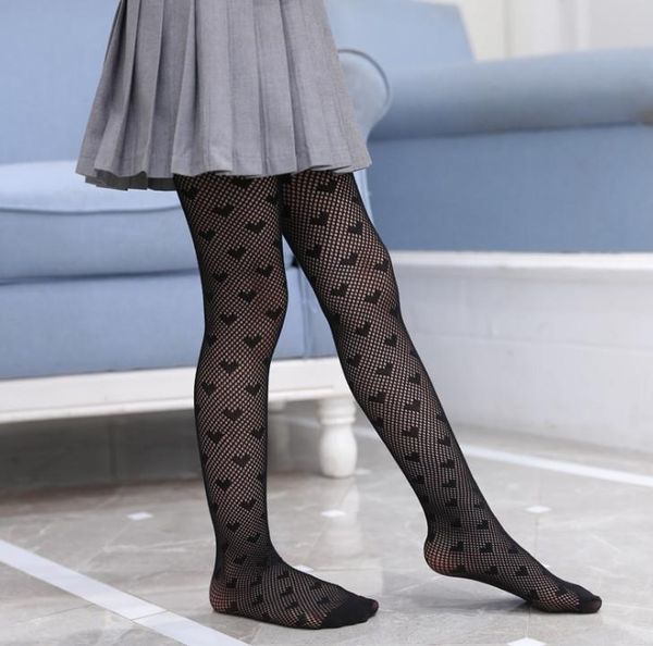 

kids girls love heart mesh tight pantyhose gauzy tights dance socks candy color children rhinestone elastic legging kids ballet stockings, Blue