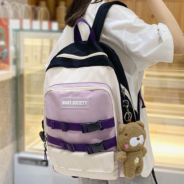 Рюкзаки мода женщины Kawaii колледж студент девушка harajuku крутой ноутбук женская книга школьная сумка милые дамы модный