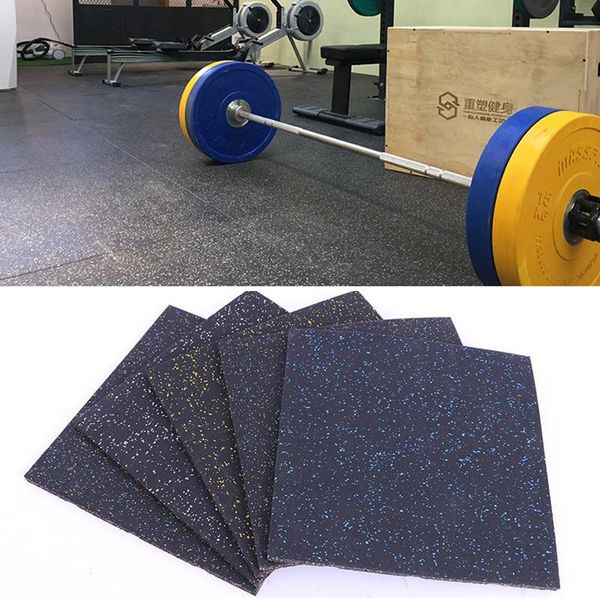

1cm thick type gym rubber treadmill mats sports soundproofing floor barbell dumbbell carpet carpets