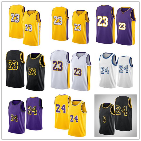 

2021 los angeles lakers jersey bryant mamba jersey lebron james city basketball edition jersey, Black;red
