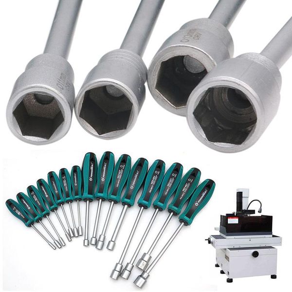 

3-11mm metal socket driver hex nut key wrench screwdriver nutdriver hand tool tools