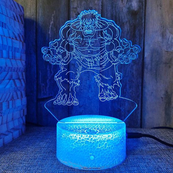 

night lights my hero academia carton figures anime lamp 3d acrylic light children bedroom desklighting decor gift brithday presents