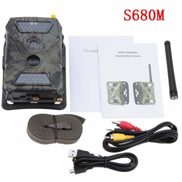 

cameras hunting camera po traps s680m 940nm 12mp hd 1080p trail mms gprs smtp gsm night vision wildlife scout chasse