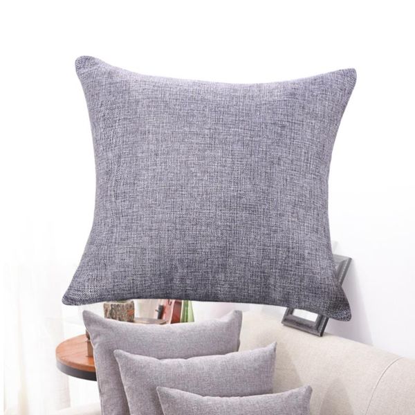 

cushion/decorative pillow family throw pillowcase flax home living room decorative cushion cover 50x50cm (grey)