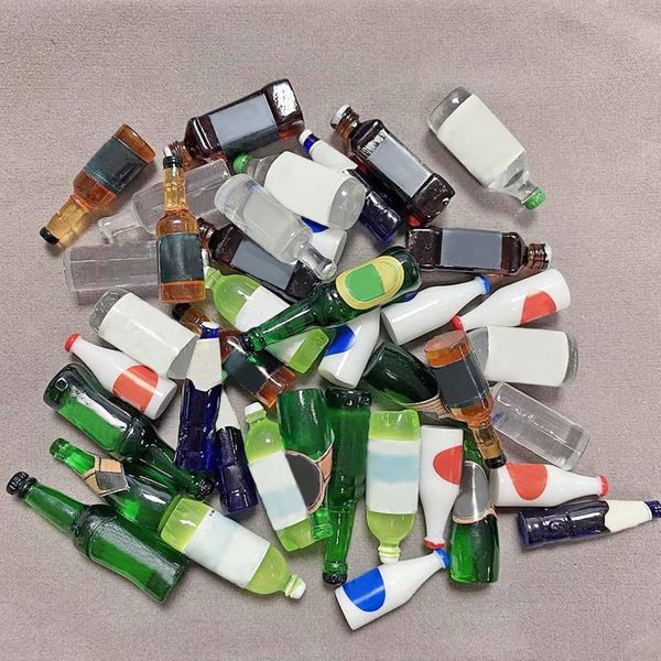 

craft tools 40pc various style mini simulation wine bottle model dollhouse miniature bottles pretend play doll drink accessories#g4