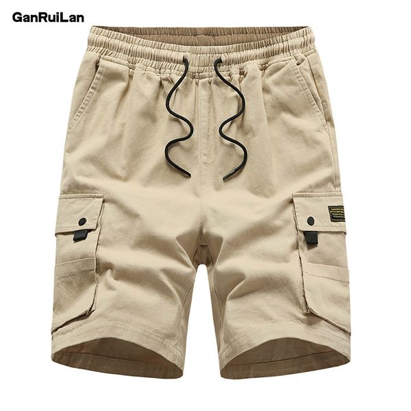 

cargo shorts men arrive casual cotton shorts male loose work shorts man military short pants b0630 210518, White;black