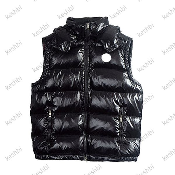

Winter Down et Vts Men Women Casual Waistcoat High Quality Hoodi Padded Coats, Black;white