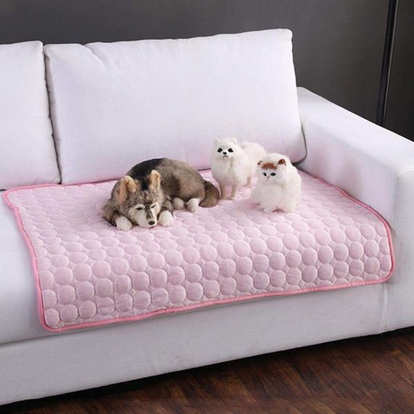 

kennels & pens s/m/l summer cooling mat dog bed non-slip pet portable tour camping yoga sleeping products cushion cool