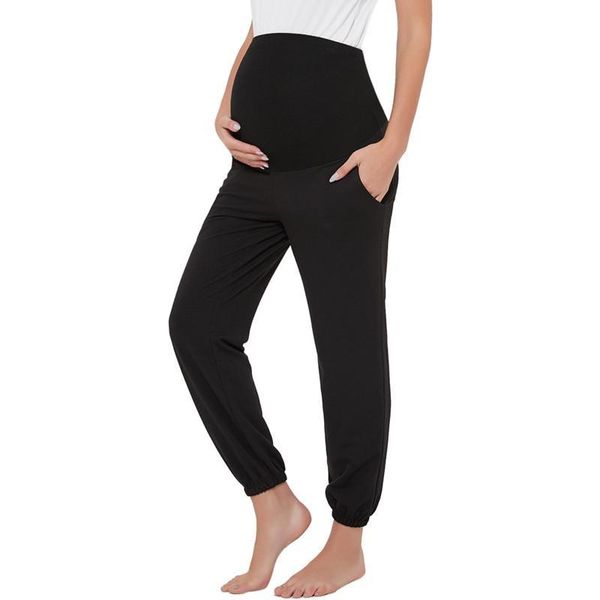 

maternity bottoms women pants comfortable casual lounge falls autumn pregnancy trousers, White
