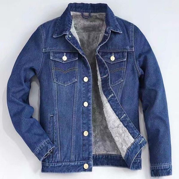 

men's jackets fashion jacket autumn winter trend streetwear cowboy coat men casual hip hop clothing thicken, Black;brown