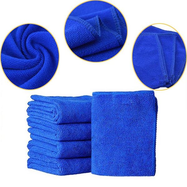 

cleaning cloths 5/10pcs/lot 25*25cm microfiber car towel hand kitchen microfibre polishing scrubing waxing cloth