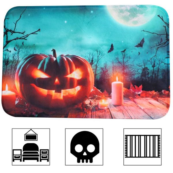 

carpets 1pc carpet entrance mat chic bedroom pumpkin pattern novel oblong doormat