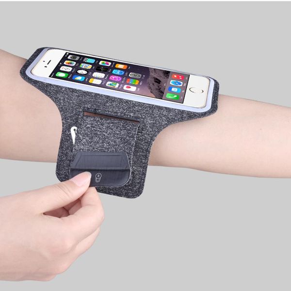 

breathable sweat-absorbent sports phone arm bag band mobile case holder hand armbands pouch cell cases