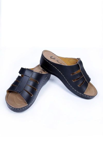 

women's black lattice pattern orthopedic slippers