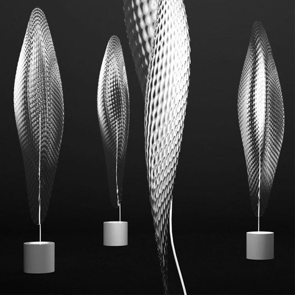 

floor lamps light luxury and extremely simple clear acrylic soft decoration art fan shape modern living room bedroom study lamp