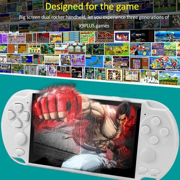 

mini 5.1 inch portable x9p / x9s handheld video gaming console player game built-in 16gb games & none-repeating players