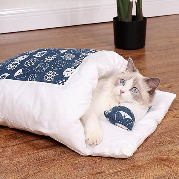 

cat beds & furniture removable dog bed sleeping bag sofas mat winter warm house small pet puppy kennel nest cushion products