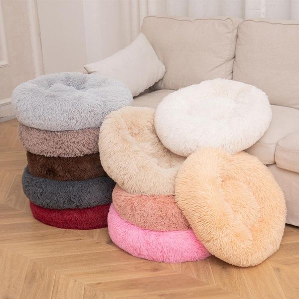 

cat beds & furniture lovely plush pet sleeping bed warm winter nest mat washable kennel dog sofa cushion fluffy soft household supplies
