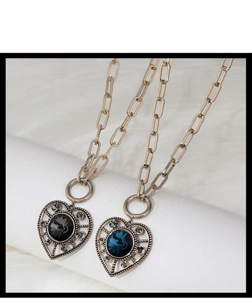 

chokers crystal heart chocker necklace for women all match fashion jewelry christmas gifts, Golden;silver