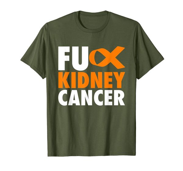 

fu kidney cancer - funny kidney cancer awareness tshirt, White;black
