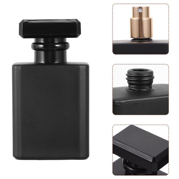 

storage bottles & jars 6pcs 50ml glass empty perfume atomizers spray refillable