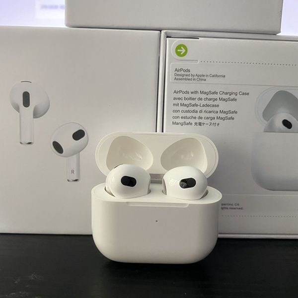 

3rd generation valid serial number airpods 3 pro earphones magsafe wireless charging bluetooth headphones air gen 4 3 ap3 ap4 ap2 earbuds 2n