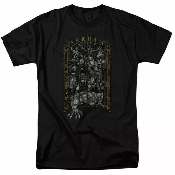 

Batman Arkhams Gate T Shirt Robin Licensed Comic Book Tee Black, White;black