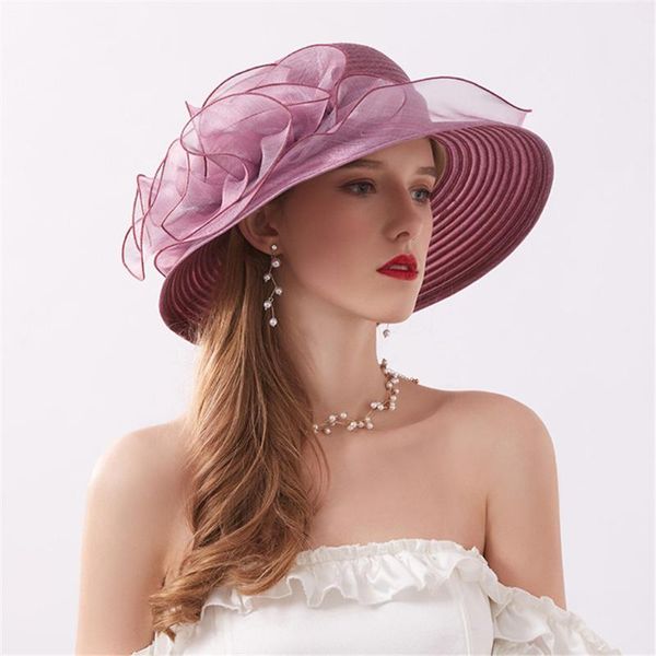 

wide brim hats lace bowknot women sunscreen summer floppy straw outdoor beach flat sun hat female ladies large casquette, Blue;gray
