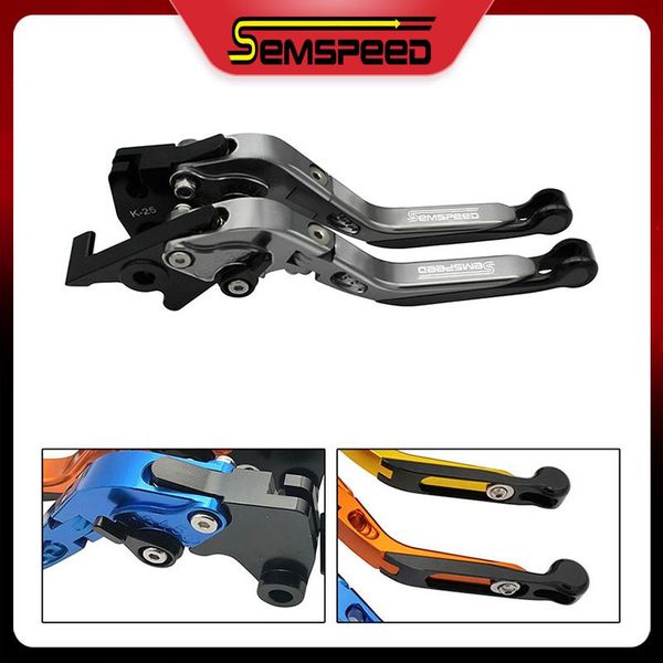 

motorcycle brakes handle brake and clutch levers for aprilia dorsoduro 900 shiver 2021-2021 2021 semspeed folding extendable lever