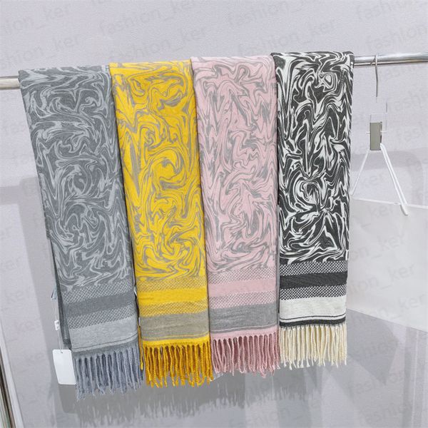 

designer scarf letter scarves for man woman fashion shawl long neck 4 color 345f, Blue;gray