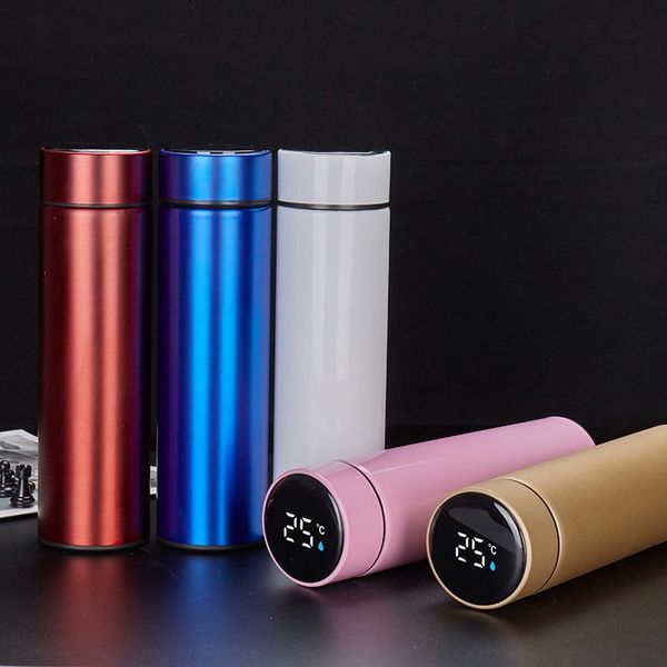 

smart touch display temperature 304 stainless steel inner vacuum cup efficient insulation business office water bottles