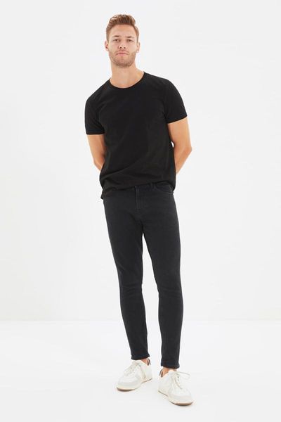 

men's jeans trendyol male skinny fit tmnaw22je0217, Blue