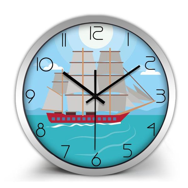 

wall clocks cartoon children home decor, non ticking sound