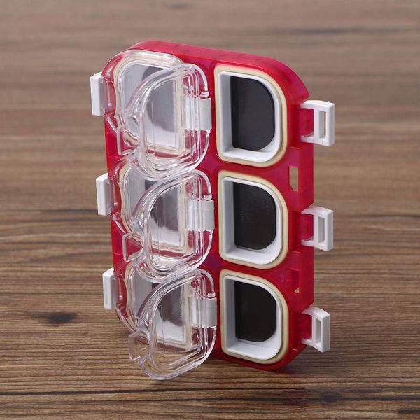 

waterproof fishing lure tackle hook bait storage box case with 6 compartments accessories