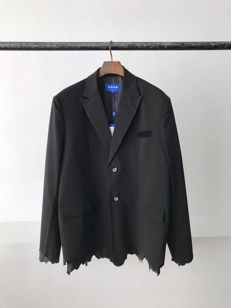 

men's suits & blazers high street we11done jacket quality irregular cut basic suit oversize women's welldone fashion casual couple, White;black