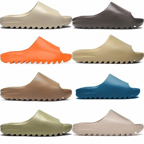 

slipper men women slide bone earth brown desert sand slides resin shoes sandals size 36-45 n8tj#, Black