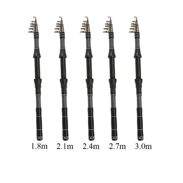 

boat fishing rods 1.8-3.0m folding rod - strong portable pole for bait