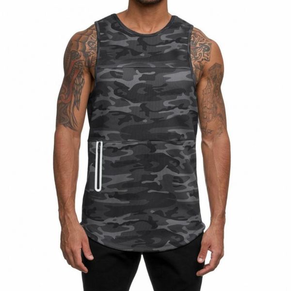 

men' tank men vest summer casual solid color quick dry o-neck patchwork sleeveless plus size sports fitness, White;black