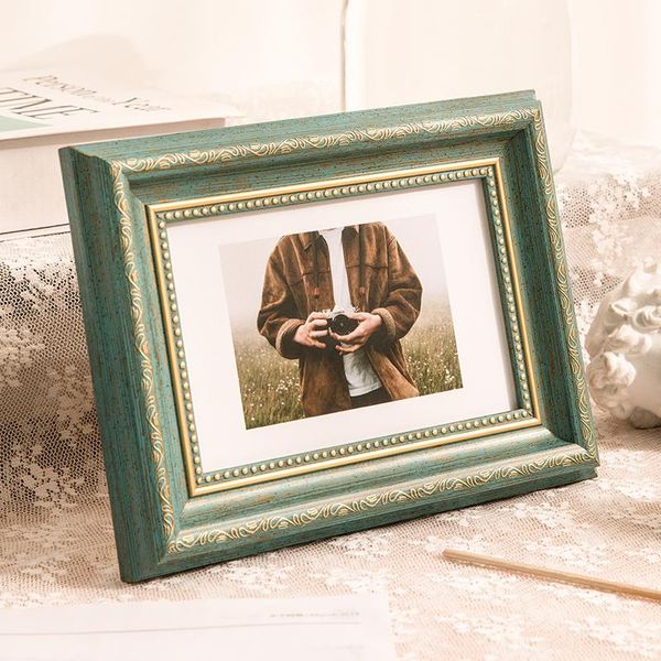 

vintage po frame wood ornament gallery display design simple picture personalized gift marco fotos home decor df50xk frames