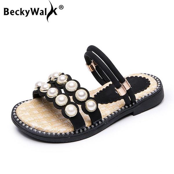 

children casual summer shoes kids sandals toddler baby pearls crystal lovely princess girls beach slippers csh874, Black;red