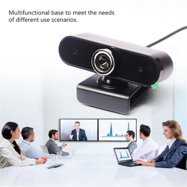 

webcams online course usb camera live broadcast sound absorption noise reduction microphone 360 degree rotation