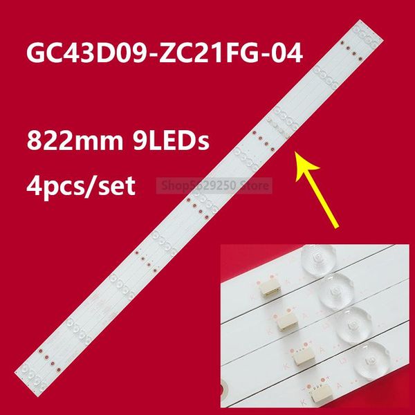 

strips gc43d09-zc21fg-04 gc43d09-zc23fg-01 led backlight strip for phili ps 43''tv43pff3011/t3 43pff5021 43pff5011 43pff5071 43pff