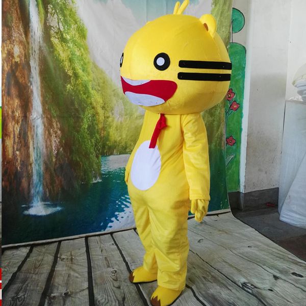 

mascot costumes tiger mascot cartoon costume fancy dress outfit anime mascot costume gift for halloween party, Red;yellow