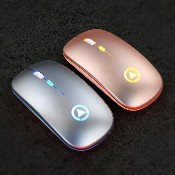 

mice led backlit rechargeable wireless mouse usb receiver ergonomic optical gaming silent deskpc lapwirelesss