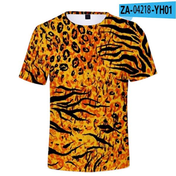 

men's t-shirts animal tiger skin 3d print t shirt women men summer fashion short sleeve kawaii tshirt cool graphic tees streetwear kids, White;black