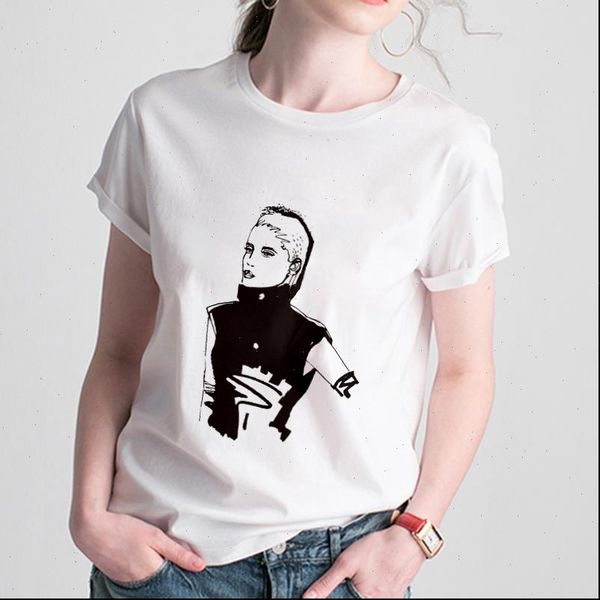

casual fashion printed womens t shirt short sleeve clothing summer thin section harajuku white