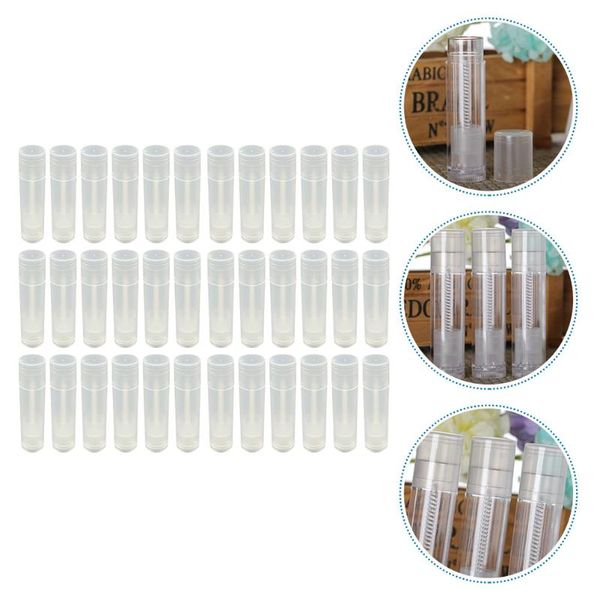 

storage bottles & jars 60pcs diy lip tube with lid empty container for cosmetic